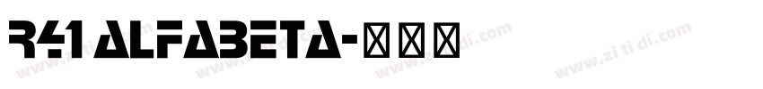 R41 Alfabeta字体转换